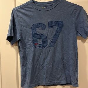 Ralph Lauren Blue. Short sleeve T-shirt. Distressed style.
